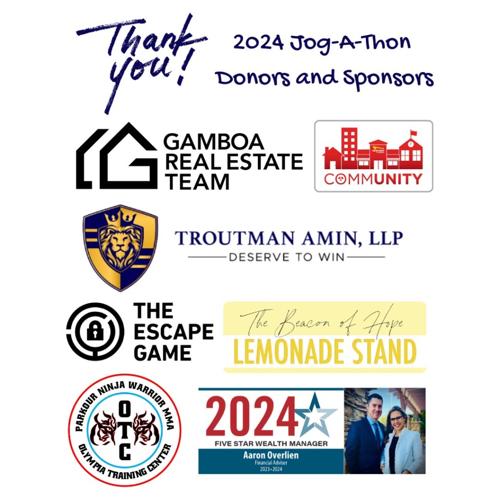 2024 Jog a Thon Sponsors